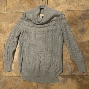 Michael Kors Gray Cowl Neck Sweater